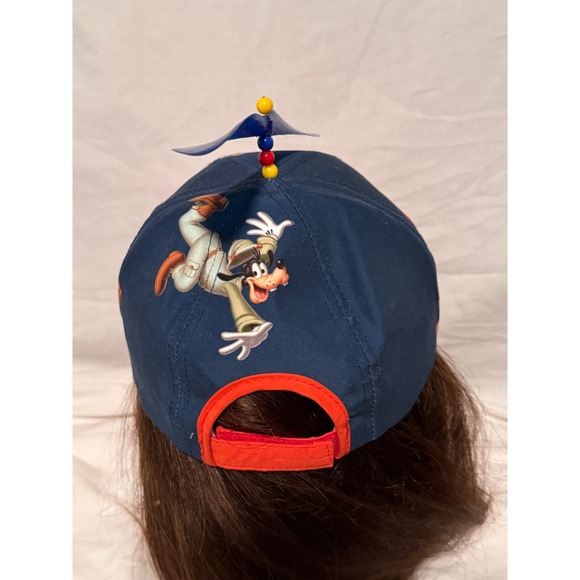 Disney Parks Youth Windmill 2014 Cap‎ Hat Adjustable Mickey Goofy Donald Pluto - Picture 3 of 8